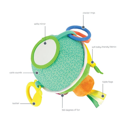 Infantino Busy Lil’ Sensory Ball Toy – Multicolor Baby Toy for 3+ Months | Premium Infant Toy in Qatar – Toysaro