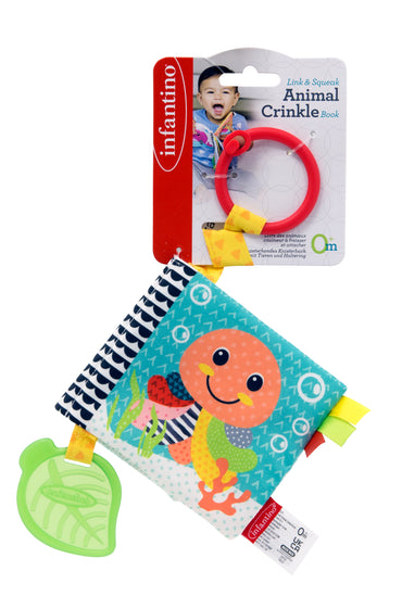 LINK & SQUEAK ANIMAL CRINKLE BOOK | 0M+