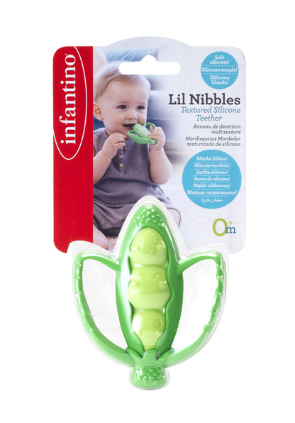 INFANTINO LIL NIBBLES TEXTURED SILICONE TEETHER