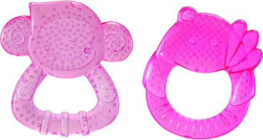 INFANTINO SAFARI TEETHING PALS/TOYS FOR BOY SUITABLE FROM 0 MONTHS - PINK