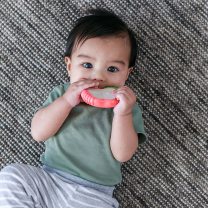 Infantino Lil' Nibbles Vibrating Teether – Apple Shape, Multicolor, 0+ Months | Premium Baby Toy in Qatar – Toysaro.com