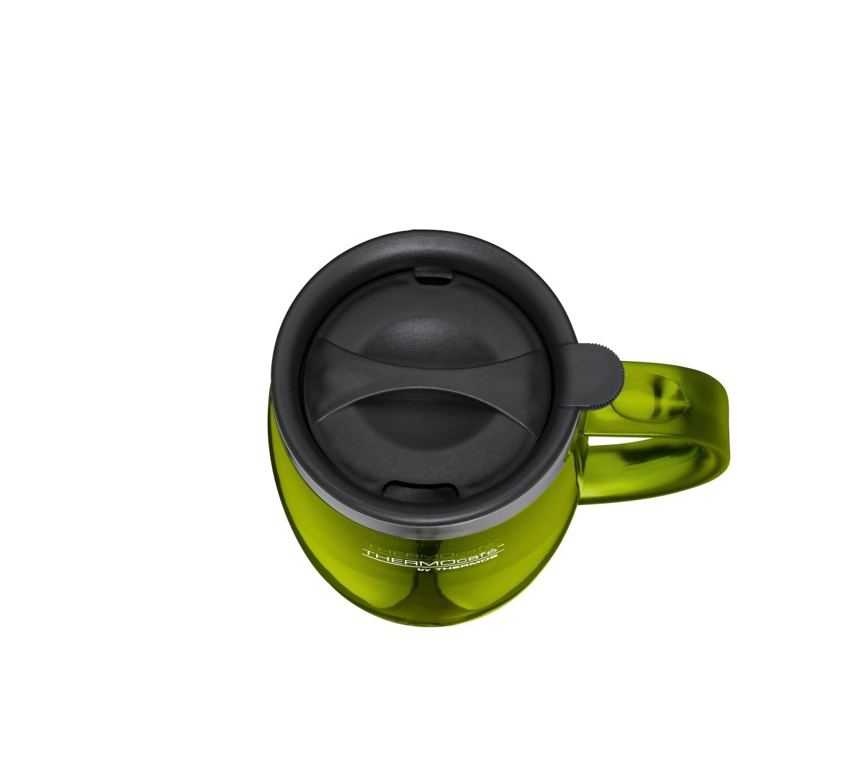 THERMOS STAINLESS STEEL WITH PLASTIC COVER DESKTOP MUG 350ML , LIME GREEN - Premium for Kids in Qatar | Toysaro.com