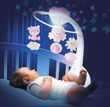 3 IN 1 PROJECTOR MUSICAL MOBILE 
(PINK)