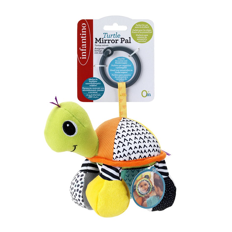 INFANTINO TURTLE MIRROR PAL - GREEN - Premium for Kids in Qatar | Toysaro.com