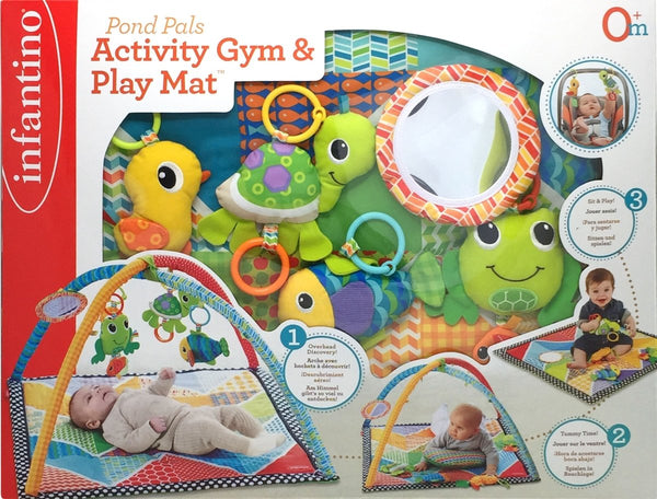 Infantino Safari Activity Gym & Play Mat – Multicolor Baby Playgym for 0+ Months | Premium Infant Toy in Qatar – Toysaro
