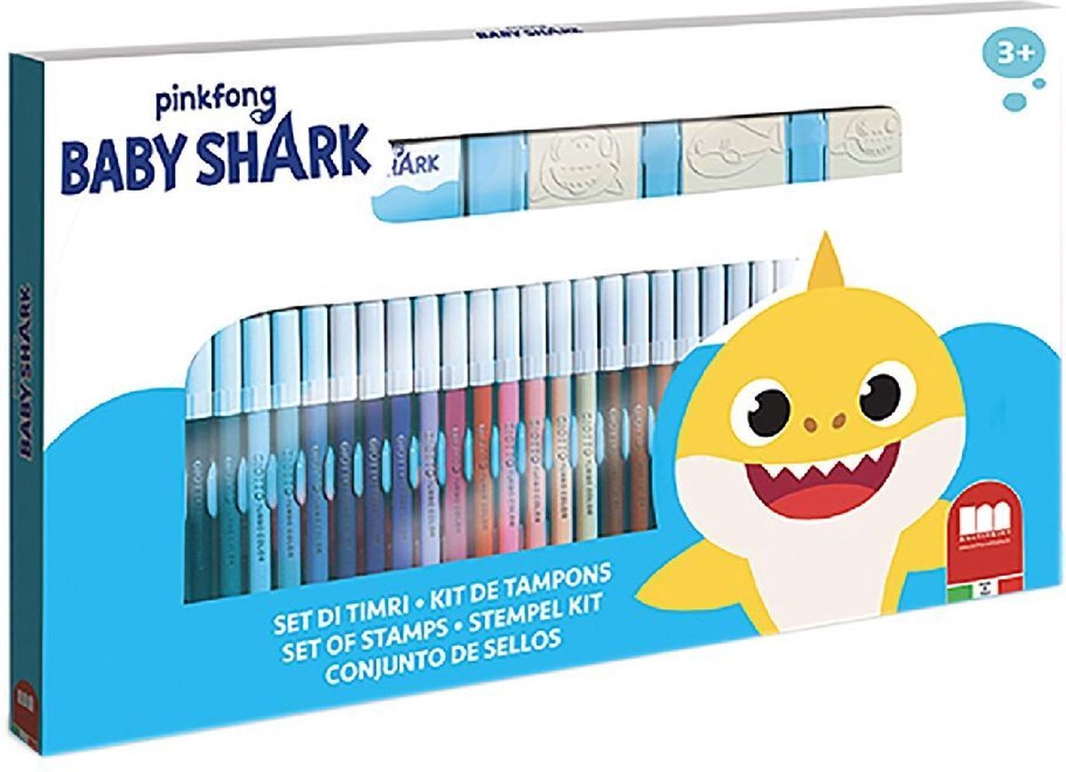BABY SHARK 36 FELT TIP PENS - Premium for Kids in Qatar | Toysaro.com