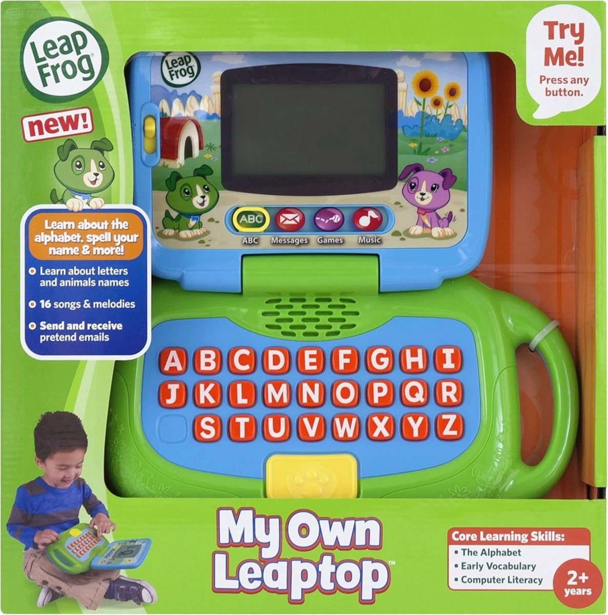 LEAPFROG MY OWN LEAPTOP, GREEN - Premium for Kids in Qatar | Toysaro.com