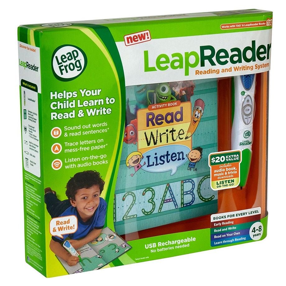 LEAPFROG LEAPREADER READING AND WRITING SYSTEM - GREEN - Premium for Kids in Qatar | Toysaro.com