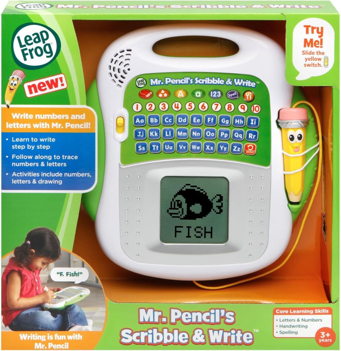 LEAPFROG MR. PENCIL'S SCRIBBLE & WRITE - MULTI COLOR - 80 - 600803 - Premium for Kids in Qatar | Toysaro.com
