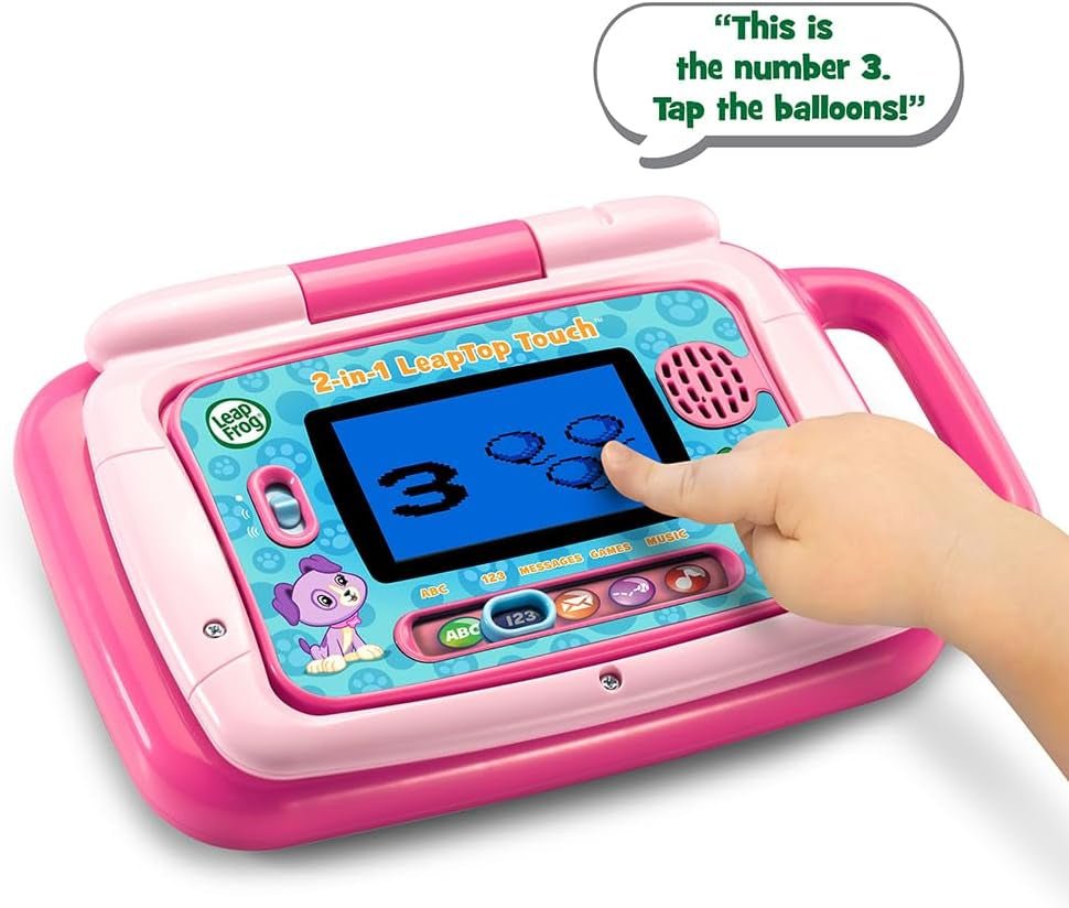 LEAPFROG 2 - IN - 1 LEAPTOP TOUCH - PINK - Premium for Kids in Qatar | Toysaro.com