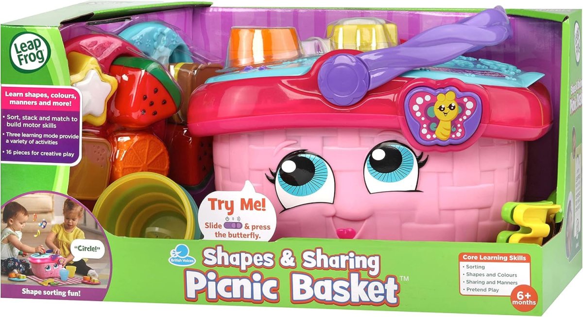 LEAPFROG SHAPES & SHARING PICNIC BASKET - Premium for Kids in Qatar | Toysaro.com