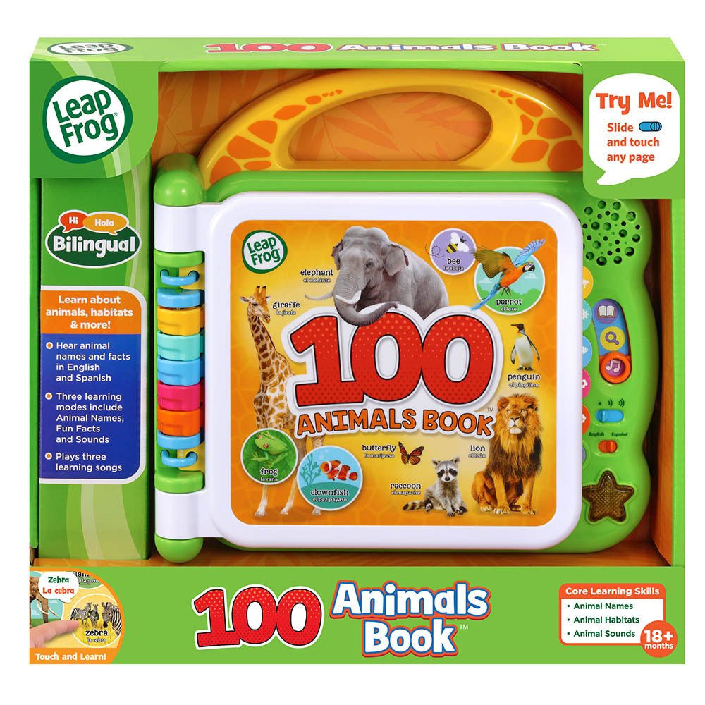 100 ANIMALS BOOK (BILINGUAL: UK+FR) - Premium for Kids in Qatar | Toysaro.com