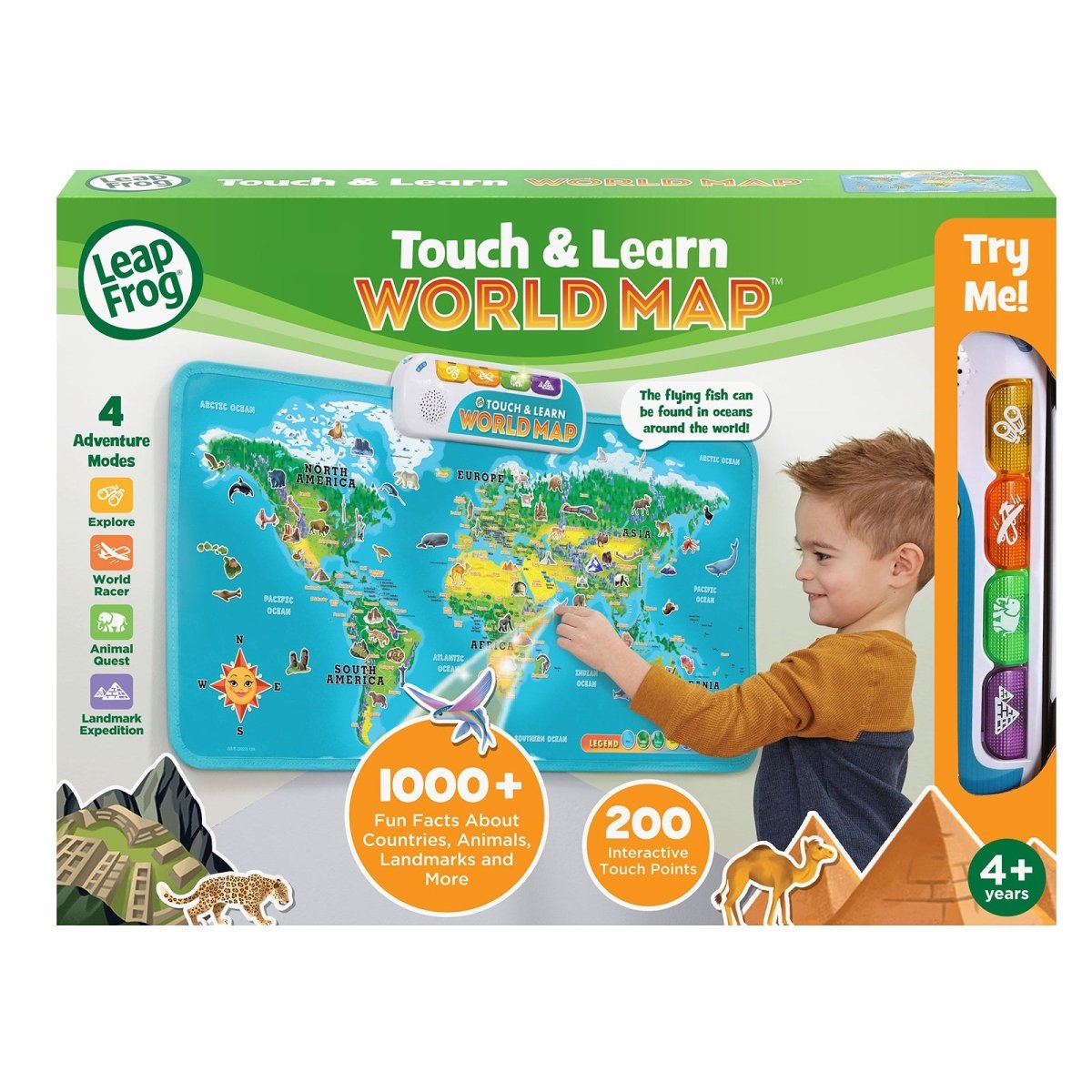 LEAPFROG TOUCH & LEARN WORLD MAP BOARD - Premium for Kids in Qatar | Toysaro.com