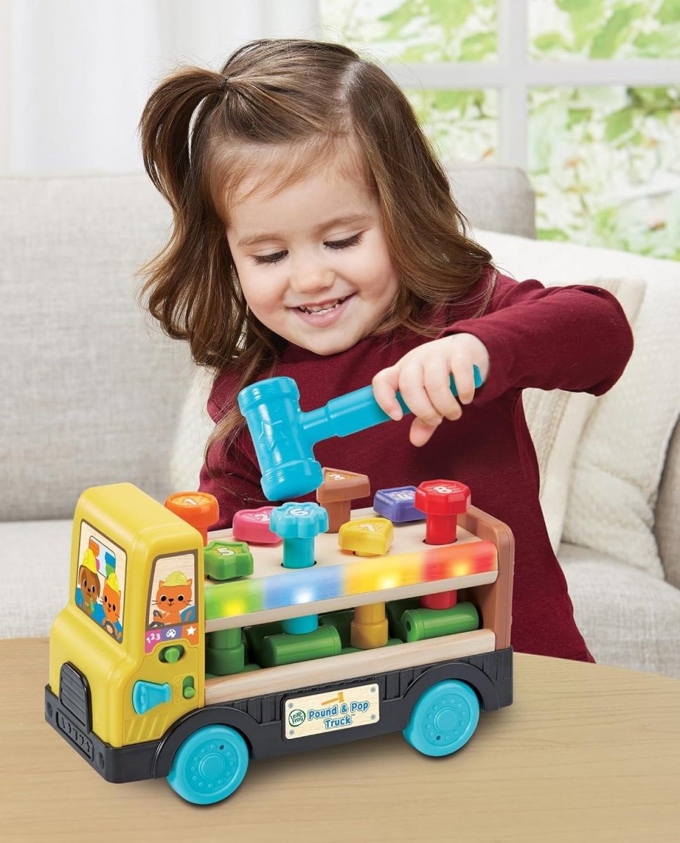 POUND & POP TRUCK (FSC 100%) (LFUK) (ARAB) - Premium for Kids in Qatar | Toysaro.com