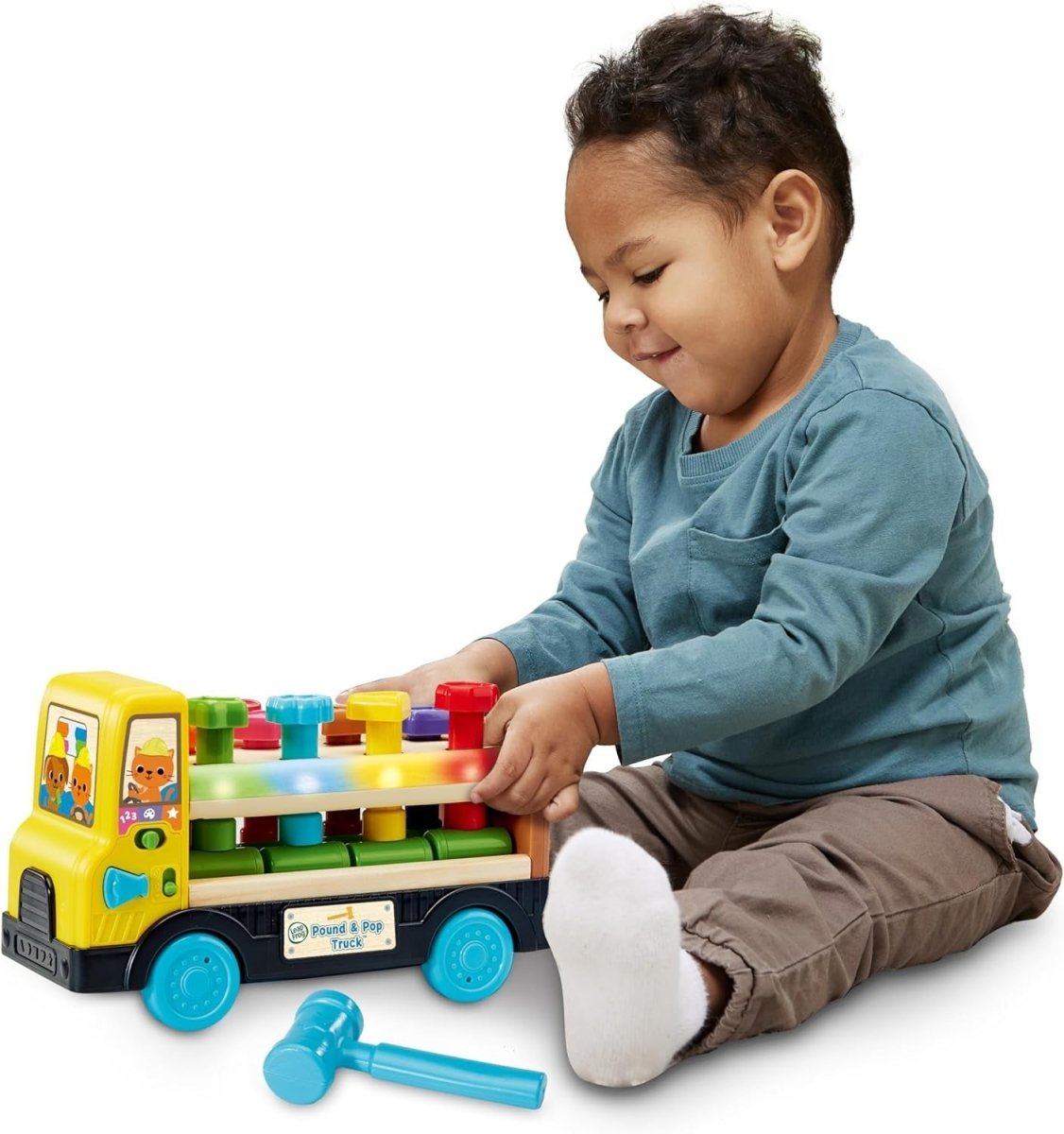POUND & POP TRUCK (FSC 100%) (LFUK) (ARAB) - Premium for Kids in Qatar | Toysaro.com