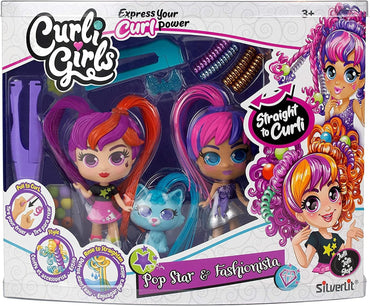 SILVERLIT CURLIGIRLS COLOR CHANGE TWIN ASST