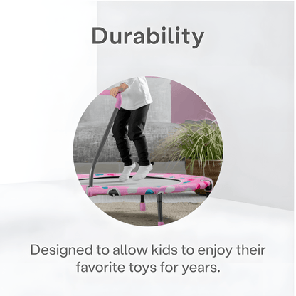 SMARTRIKE - ACTIVITY CENTER 3IN1 TRAMPOLINE™ - PINK - Premium for Kids in Qatar | Toysaro.com