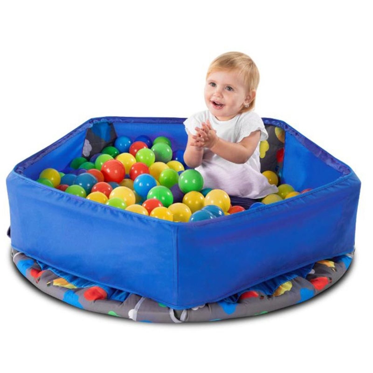 SMARTRIKE - ACTIVITY CENTER 3IN1 TRAMPOLINE™ - DARK BLUE - Premium for Kids in Qatar | Toysaro.com