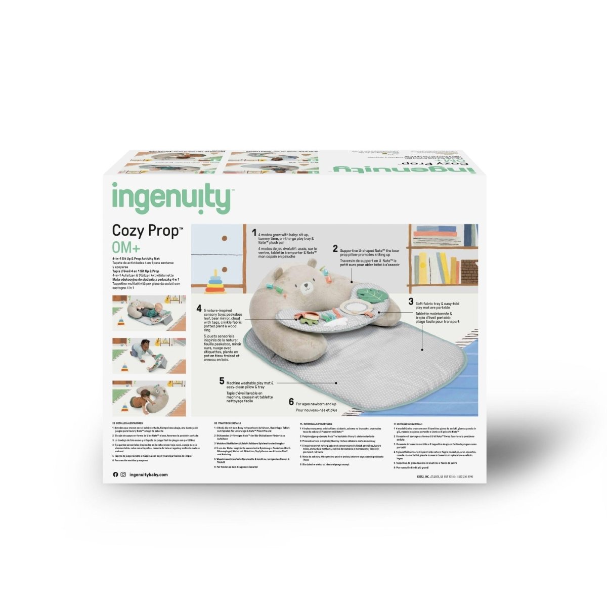 COZY PROP 4 - IN - 1 SIT UP & ACTIVITY MAT - Premium for Kids in Qatar | Toysaro.com