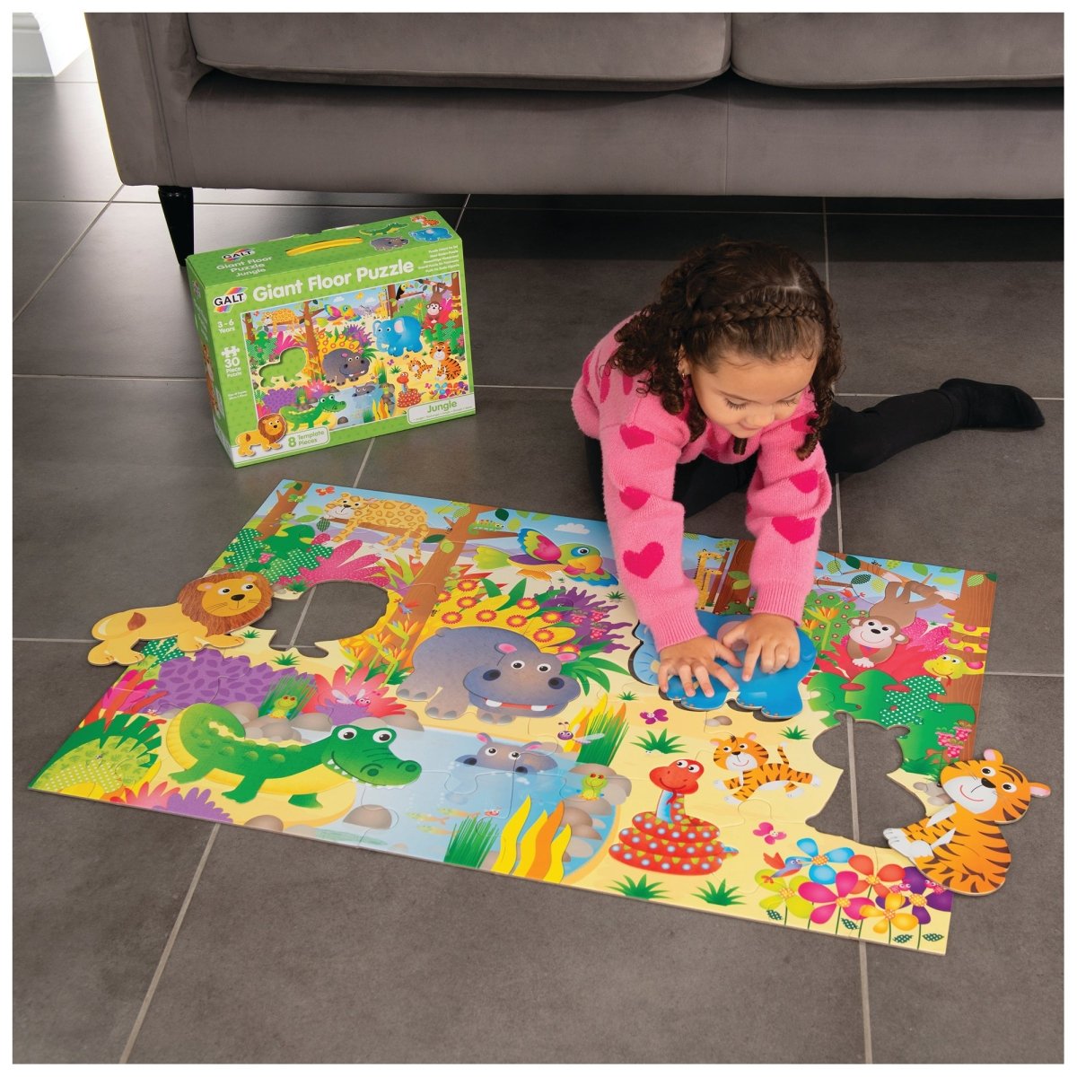 GALT GIANT FLOOR PUZZLE - JUNGLE - Premium for Kids in Qatar | Toysaro.com