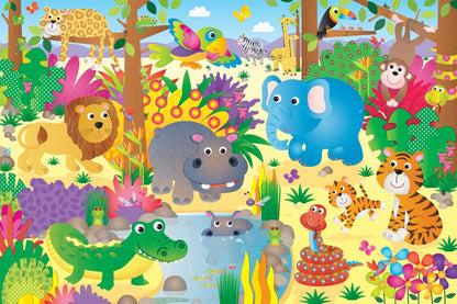 GALT GIANT FLOOR PUZZLE - JUNGLE - Premium for Kids in Qatar | Toysaro.com
