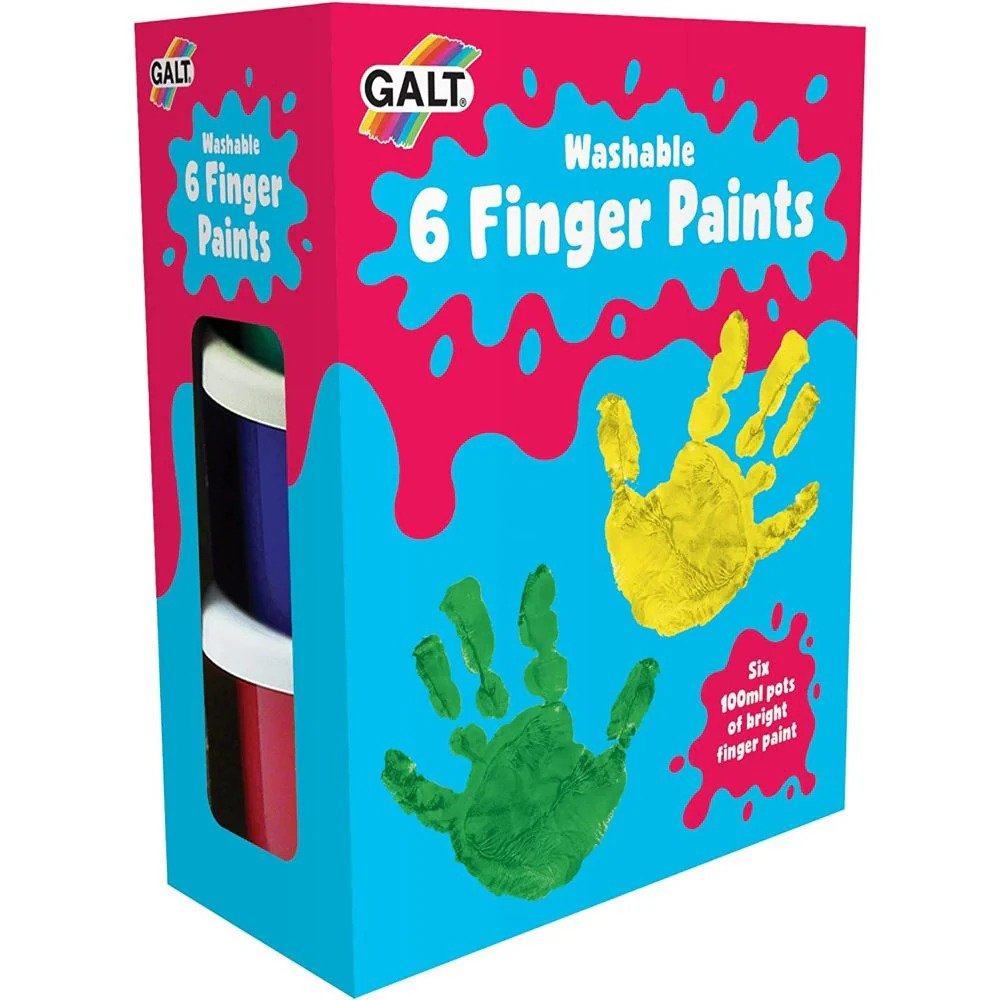6 WASHABLE FINGER PAINTS - Premium for Kids in Qatar | Toysaro.com