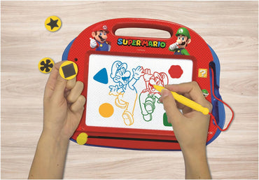 MARIO MAGNETIC MULTICOLOR DRAWING BOARD A5 W/ACCESSORIES - Premium for Kids in Qatar | Toysaro.com
