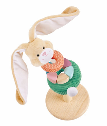 Hape Wooden Bunny Stacking Ring - Premium for Kids in Qatar | Toysaro.com