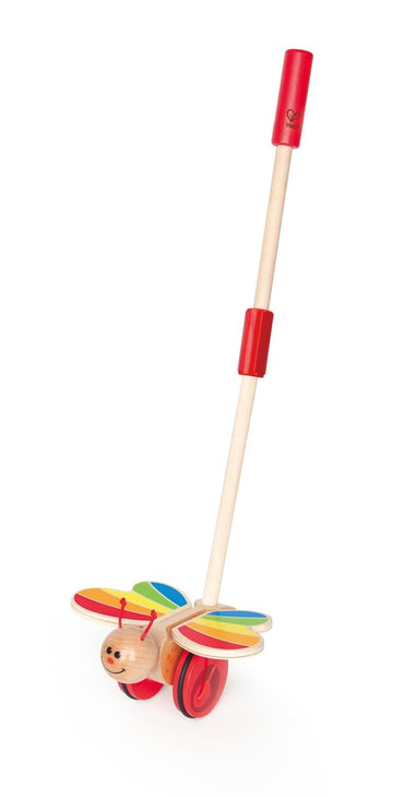 Hape Wooden Butterfly Push and Pull Toy - Premium for Kids in Qatar | Toysaro.com