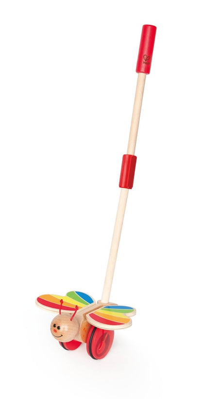 Hape Wooden Butterfly Push and Pull Toy - Premium for Kids in Qatar | Toysaro.com