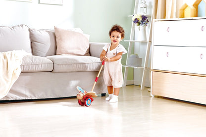 Hape Wooden Butterfly Push and Pull Toy - Premium for Kids in Qatar | Toysaro.com