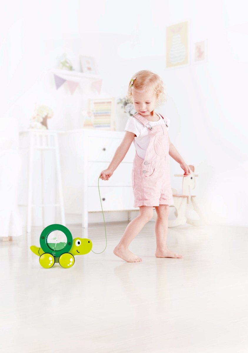 Hape Pepe & Friends Tito Push & Pull Along Toy - Premium for Kids in Qatar | Toysaro.com