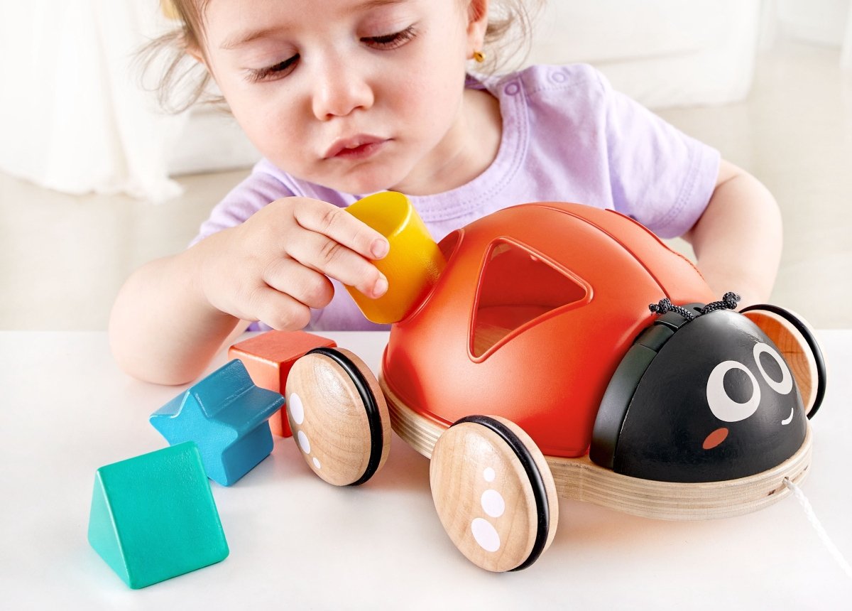 Hape Wooden Ladybug - Themed Push and Pull - Along Toy - Premium for Kids in Qatar | Toysaro.com