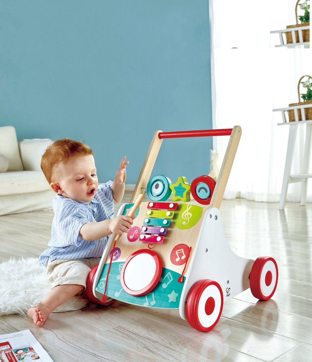 Hape Wooden First Musical Walker - Premium for Kids in Qatar | Toysaro.com
