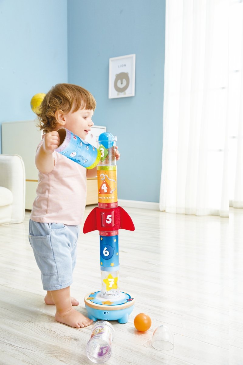 Hape Air - Powered Rocket Ball Air Stacker - Premium for Kids in Qatar | Toysaro.com