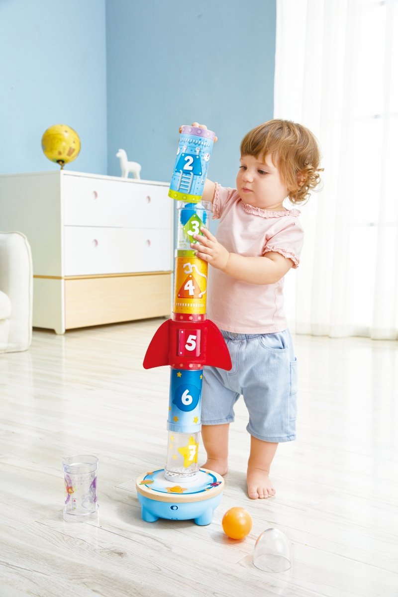 Hape Air - Powered Rocket Ball Air Stacker - Premium for Kids in Qatar | Toysaro.com