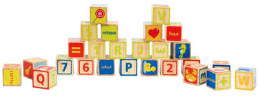 Hape Educational ABC Blocks 26pcs - Premium for Kids in Qatar | Toysaro.com