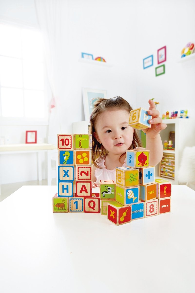 Hape Educational ABC Blocks 26pcs - Premium for Kids in Qatar | Toysaro.com
