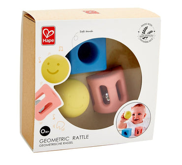 Hape Geometric Rattle Rice - Based Infant Toy - Premium for Kids in Qatar | Toysaro.com