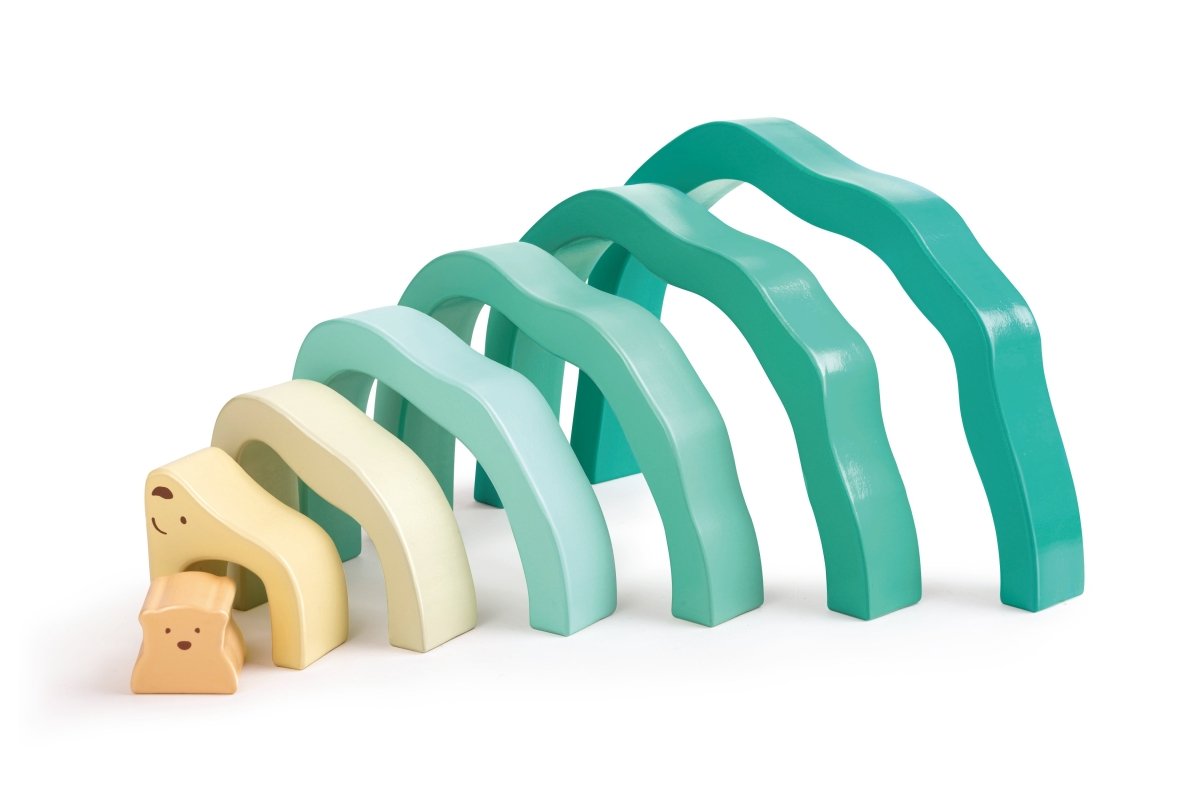 Hape Arctic Polar Bear Stacking Blocks - Premium for Kids in Qatar | Toysaro.com