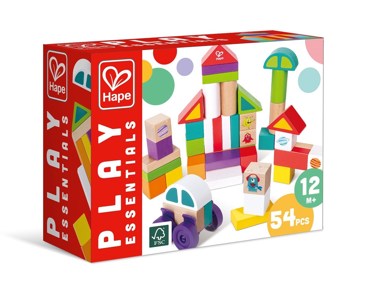 Hape Space Monster Stacking Blocks, 12M+, Multicolor - Premium for Kids in Qatar | Toysaro.com