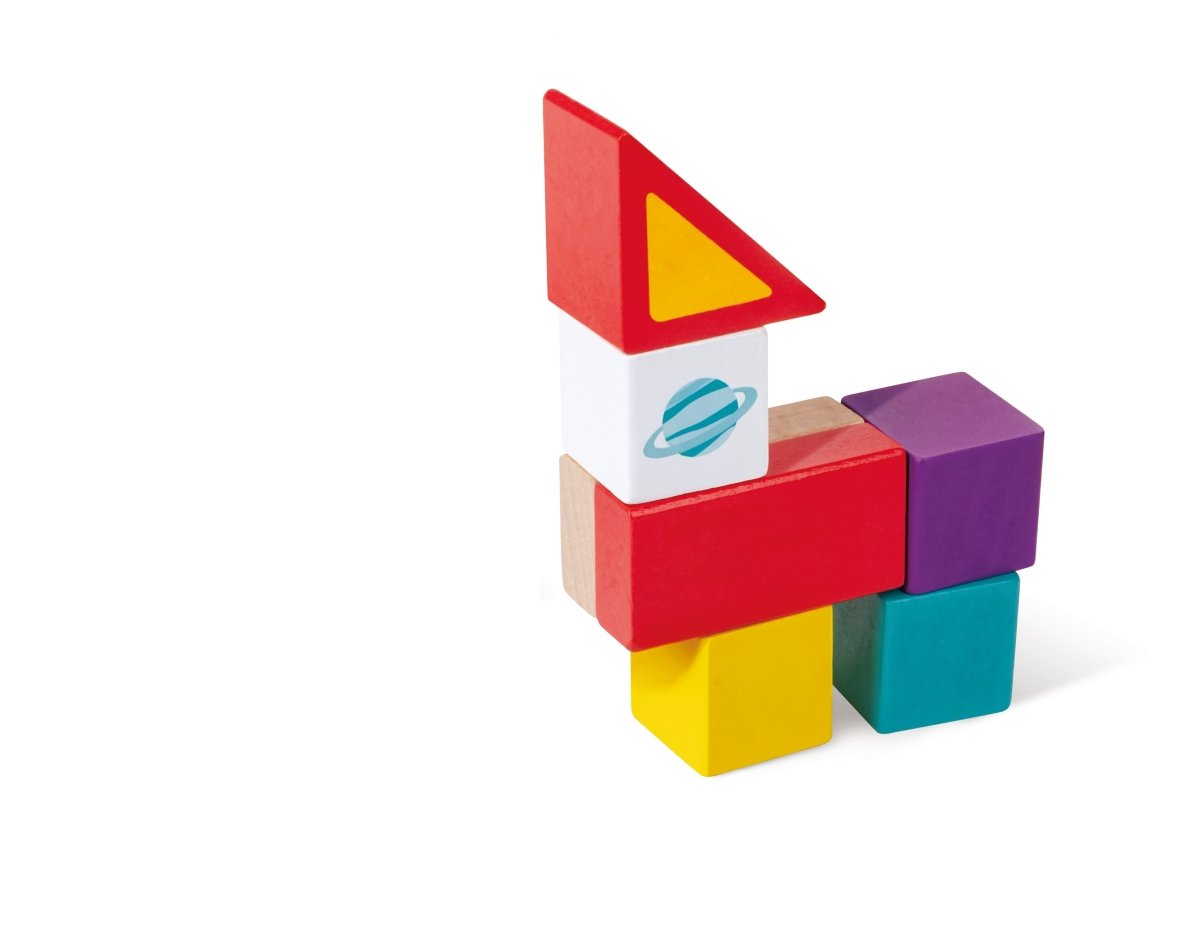 Hape Space Monster Stacking Blocks, 12M+, Multicolor - Premium for Kids in Qatar | Toysaro.com