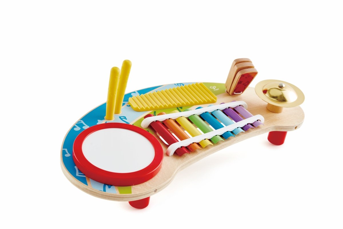 Hape 5 - in - 1 Mighty Mini Band Musical Wooden Instrument Set - Premium for Kids in Qatar | Toysaro.com
