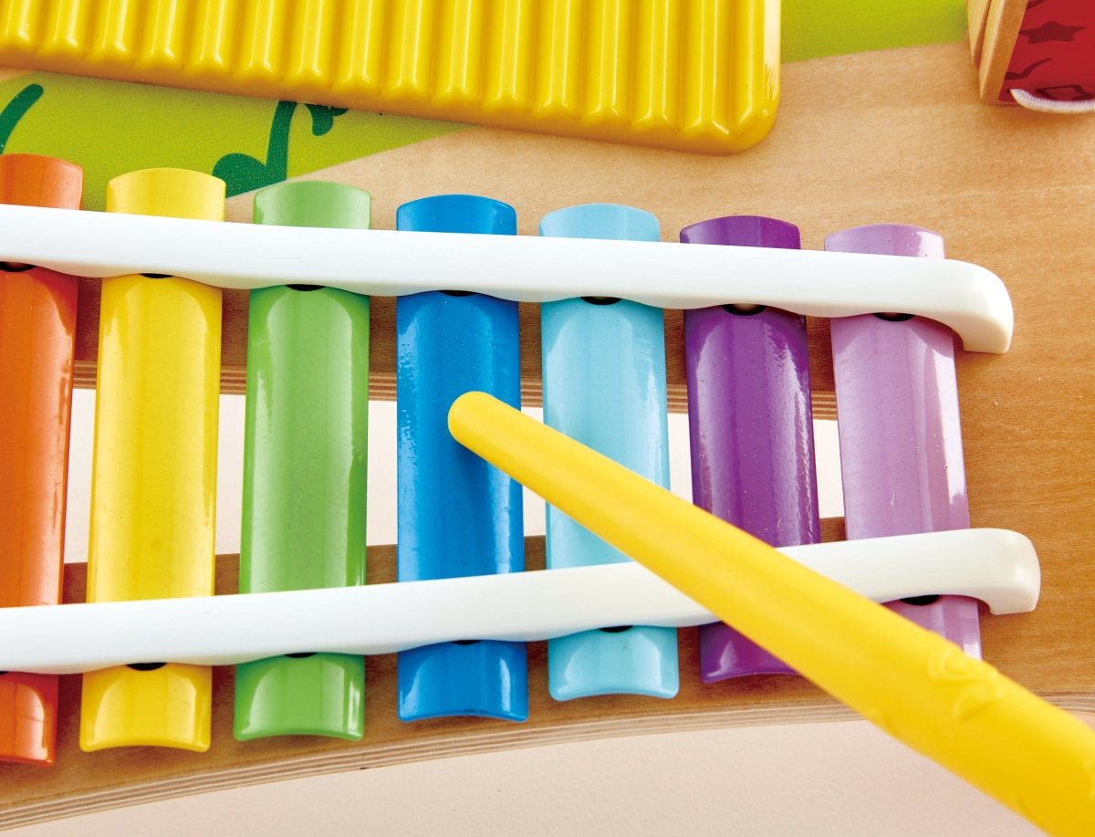 Hape 5 - in - 1 Mighty Mini Band Musical Wooden Instrument Set - Premium for Kids in Qatar | Toysaro.com