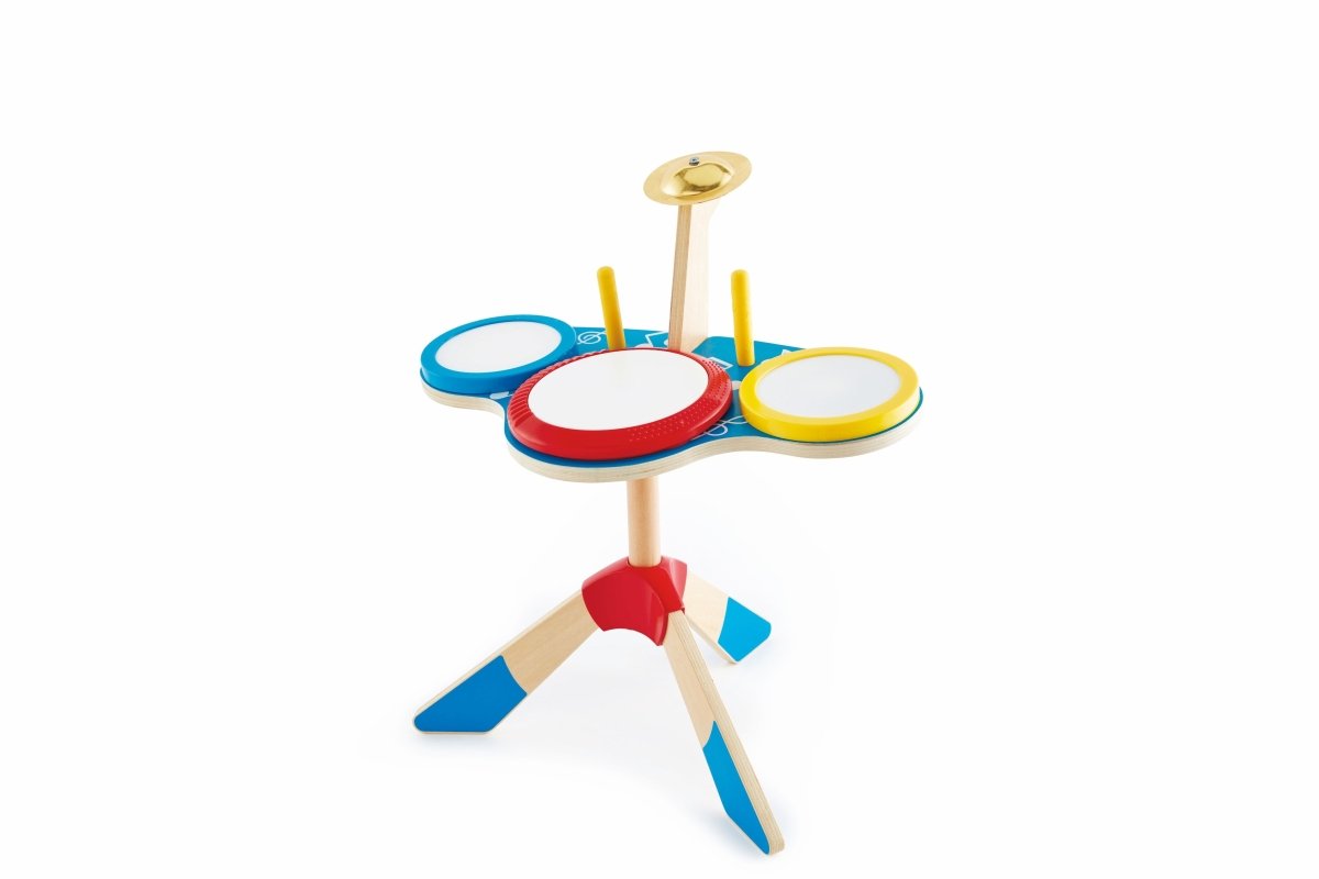 Hape Wooden Drum & Cymbal Musical Set - Premium for Kids in Qatar | Toysaro.com
