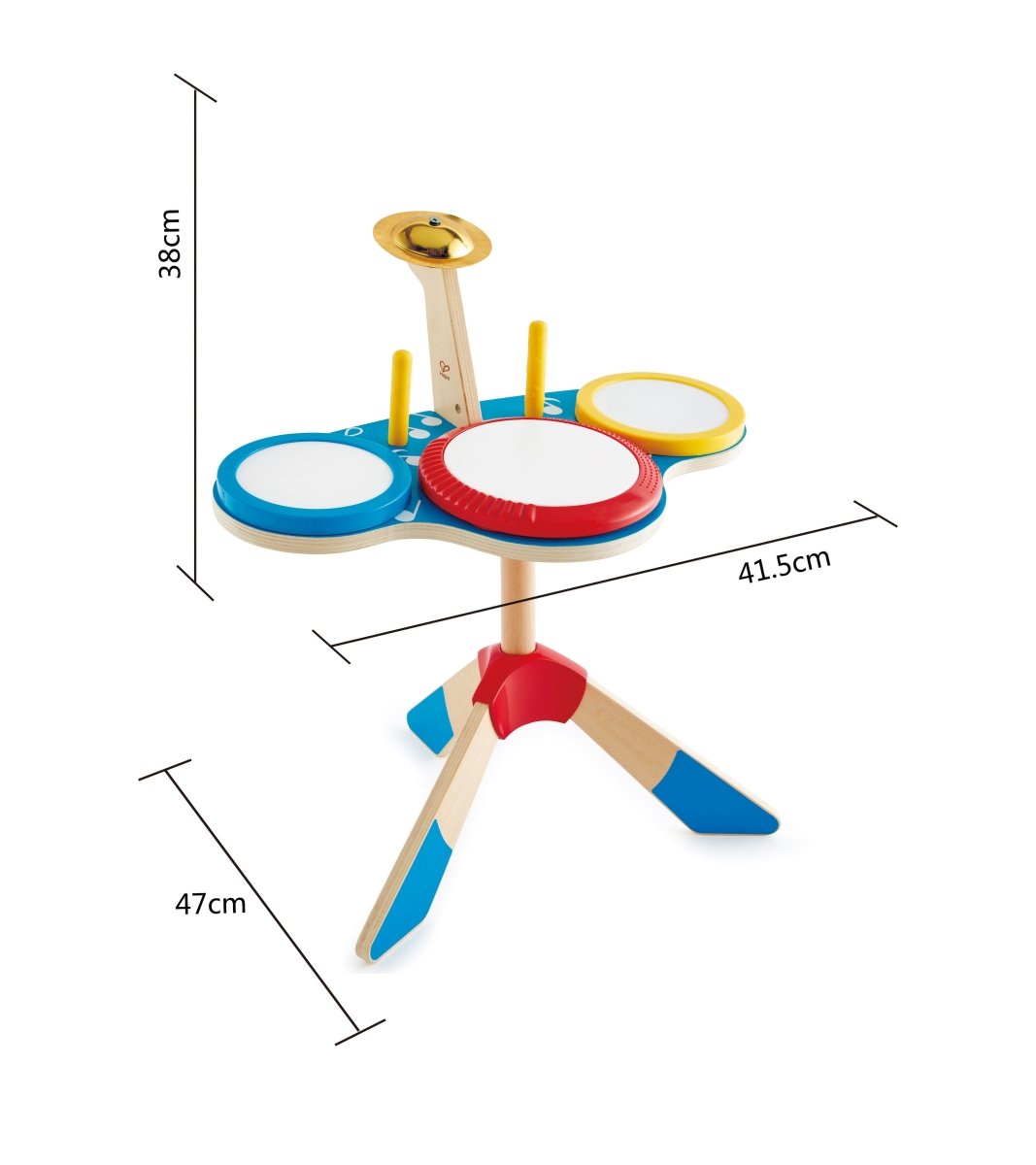 Hape Wooden Drum & Cymbal Musical Set - Premium for Kids in Qatar | Toysaro.com