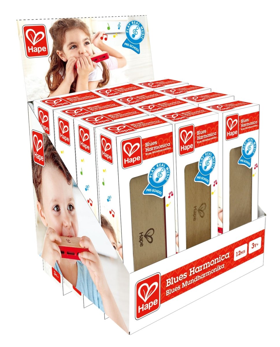Hape Blues Harmonica Wooden Musical Instrument - Premium for Kids in Qatar | Toysaro.com