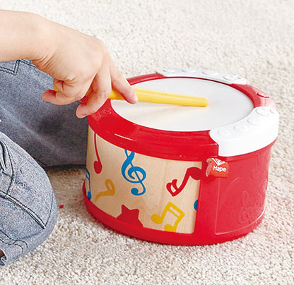 Hape Learn with Lights Musical Instrument Drum Set - 3pcs - Premium for Kids in Qatar | Toysaro.com