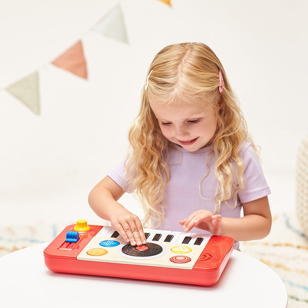 Hape DJ Mix & Spin Studio With Light and Sound Playset - Premium for Kids in Qatar | Toysaro.com