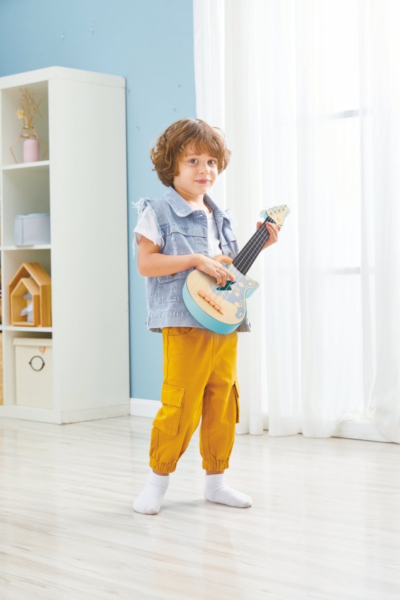 Hape - Rock n’ Roll Ukulele Wooden Musical Instrument - Premium for Kids in Qatar | Toysaro.com